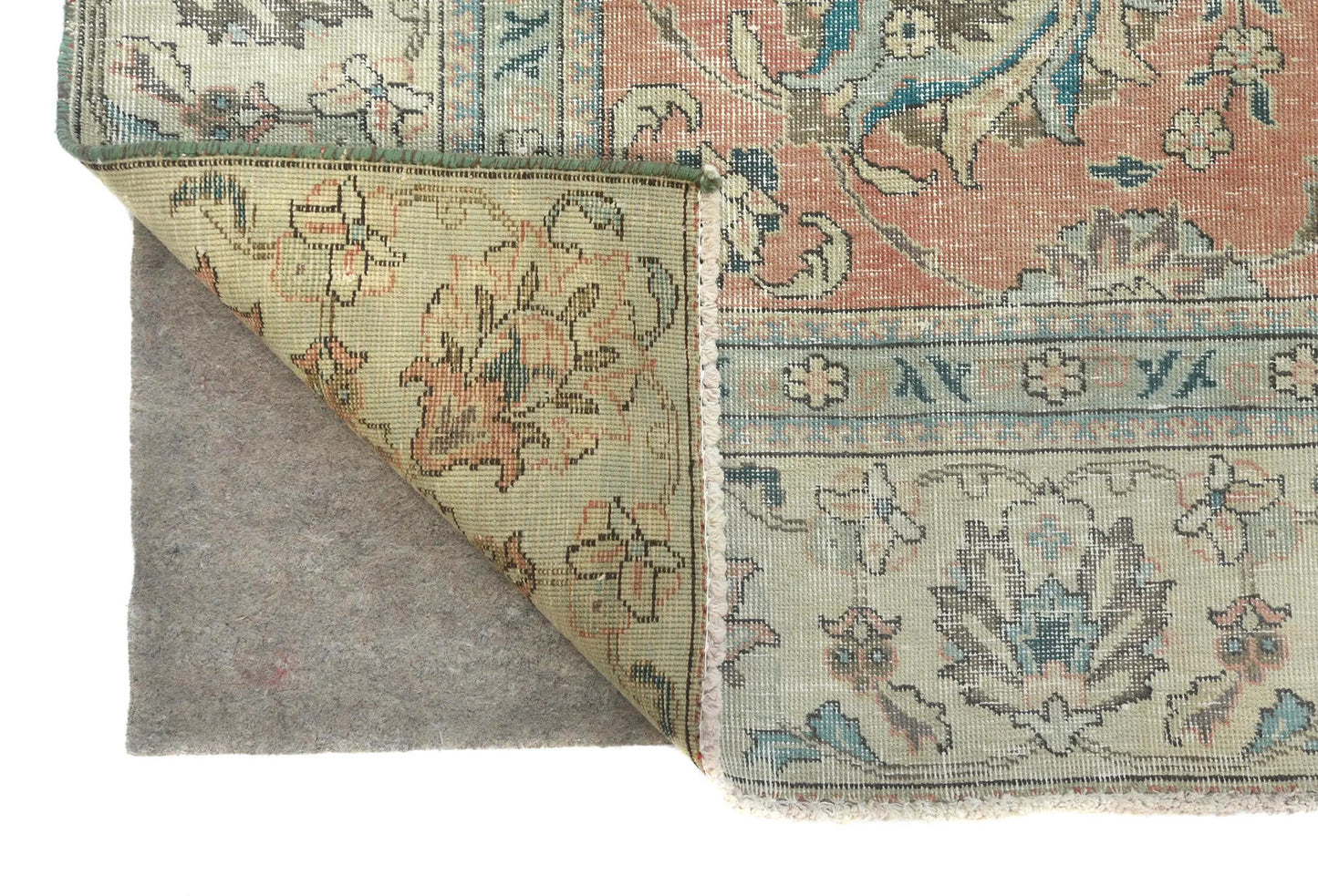 Handmade Semi-Antique Oriental Rug Muted