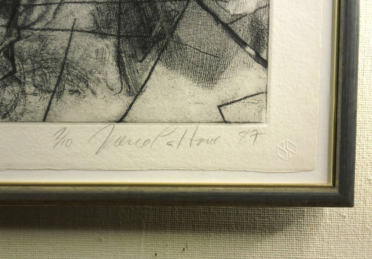 Terence La Noue 1987 Original Etching Aquatint Engraving Ed10 Singed Framed