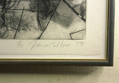Terence La Noue 1987 Original Etching Aquatint Engraving Ed10 Singed Framed