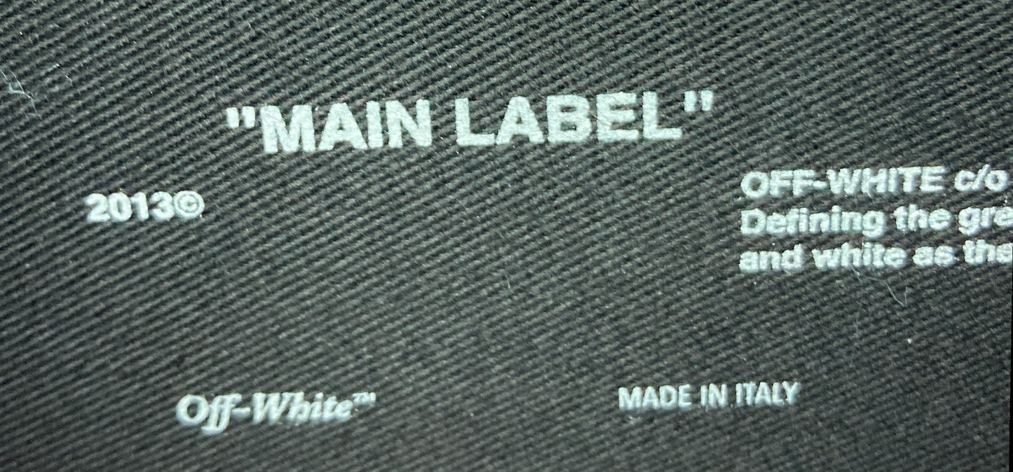 Off White Box Tote Printed Patent Medium