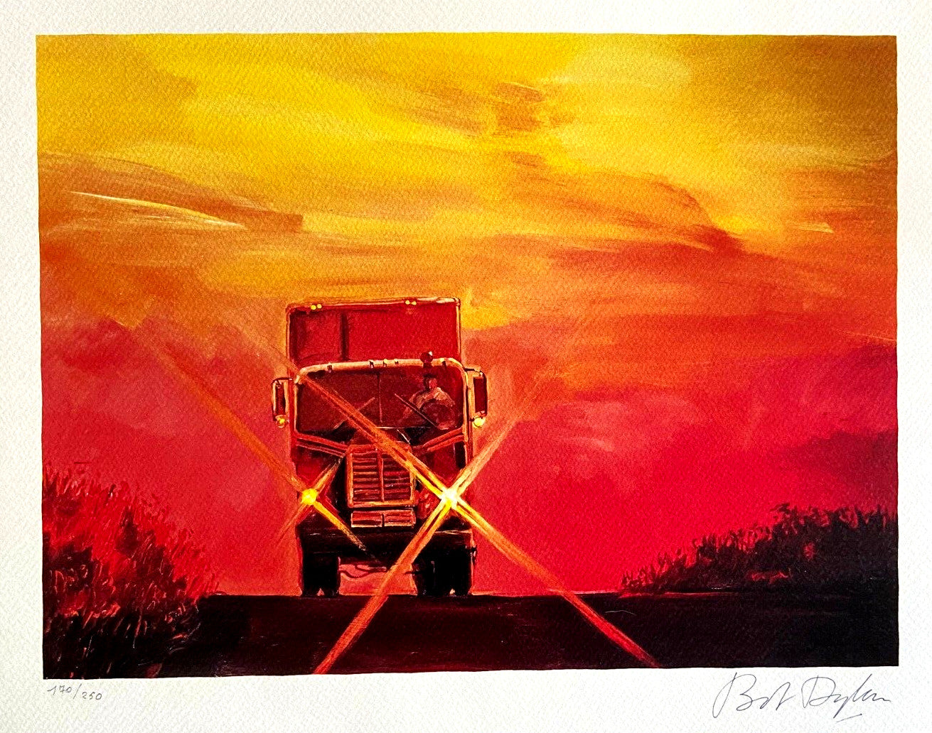 Bob Dylan Lithograph Coa Signed Op Limited Edition 250 Art Museum