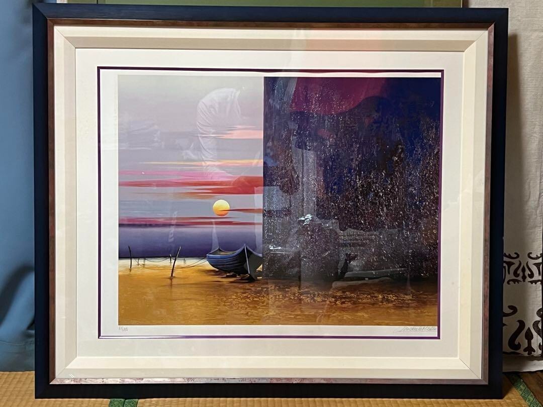 autographed and framed - Michel Battu "Escape" 61/ 100 Silkscreen Edition