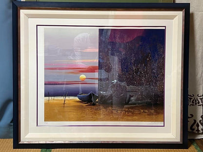 autographed and framed - Michel Battu "Escape" 61/ 100 Silkscreen Edition