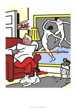Roy Lichtenstein Tintin Reading 