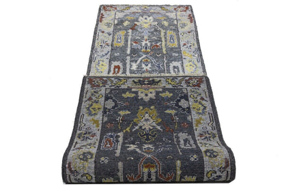 Osh Chobi Oriental Runner Rug 2'6X9'9 Ft Muted