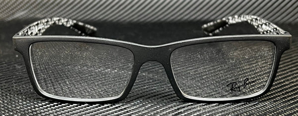 RAY BAN RX8901 5263 Gloss Black Rectangle Men's 55 mm Eyeglasses