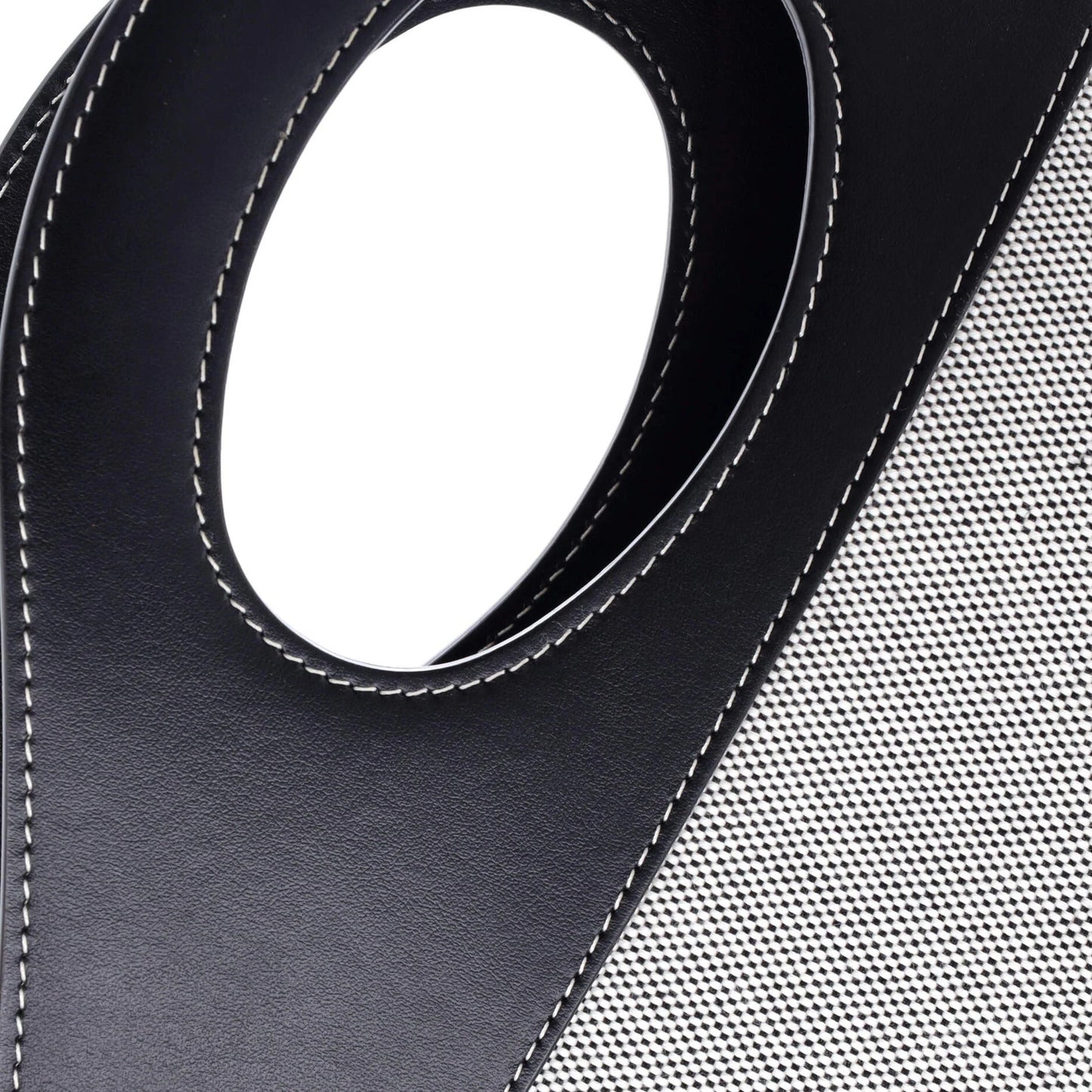 Burberry Logo Pocket Tote Canvas With Leather Medium