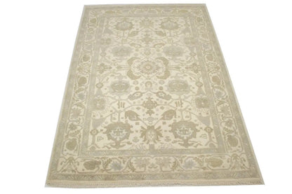 6X9 Ft Handmade Oushak Chobi Oriental Rug Muted