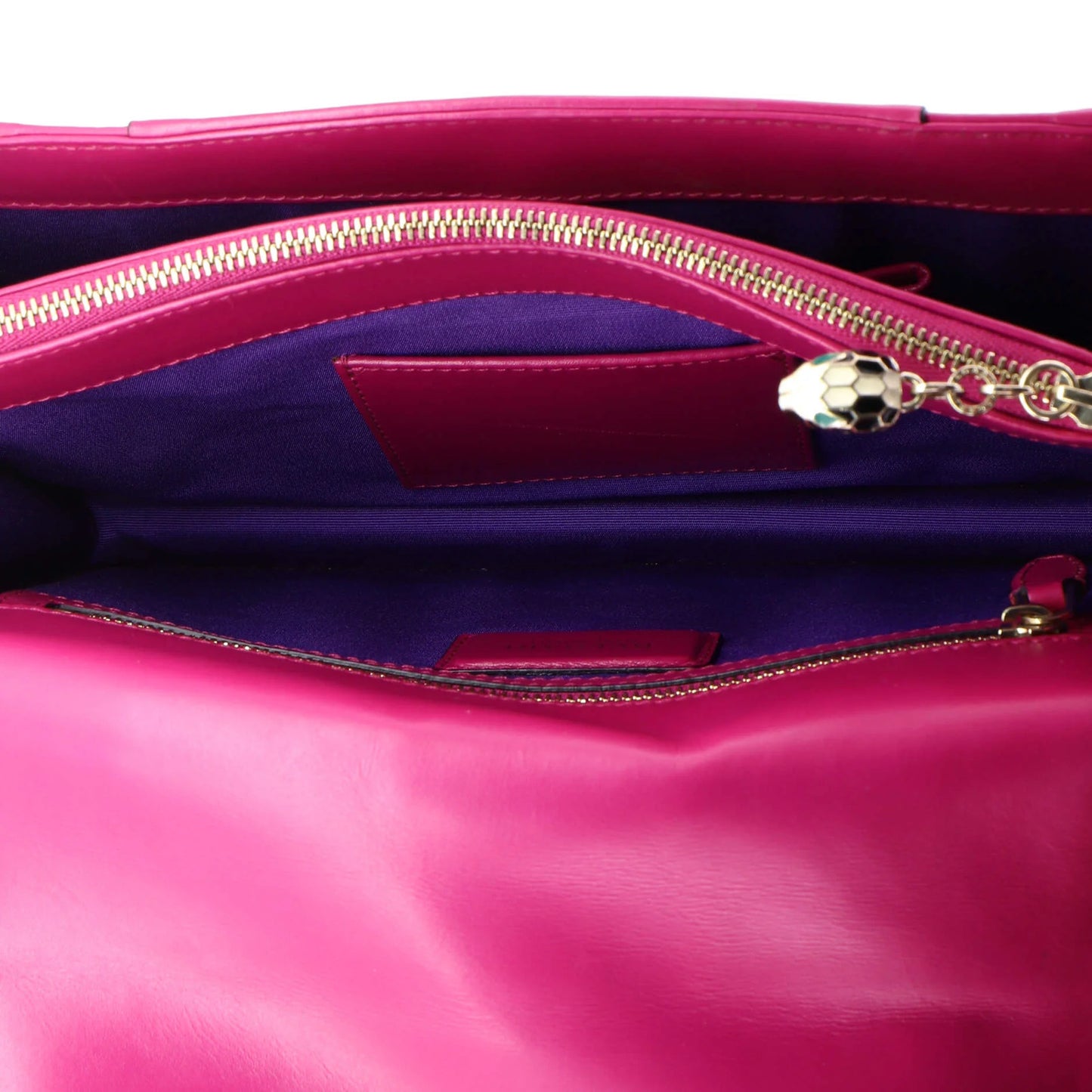 Bvlgari Serpenti Forever Square Shoulder Bag Leather Medium