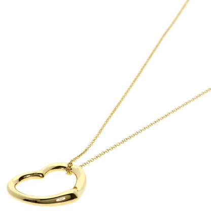 Tiffany&Co. Necklace Open Heart K18 Yellow Gold