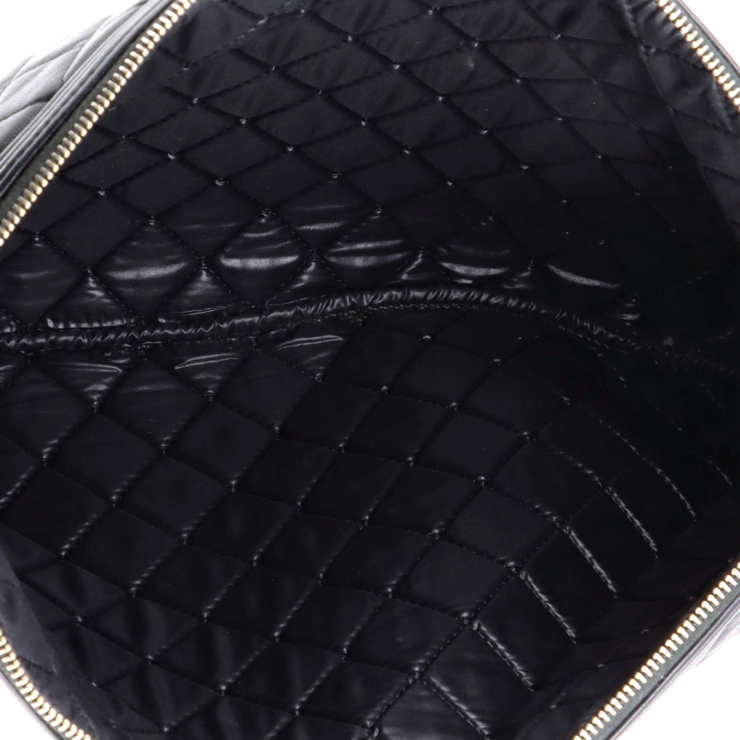 Chanel Boy O Case Clutch Quilted Lambskin Large