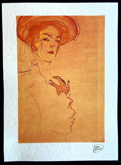 Egon Schiele Lithograph (Edvard Munch Amedeo Modigliani Franz Marc Balthus)