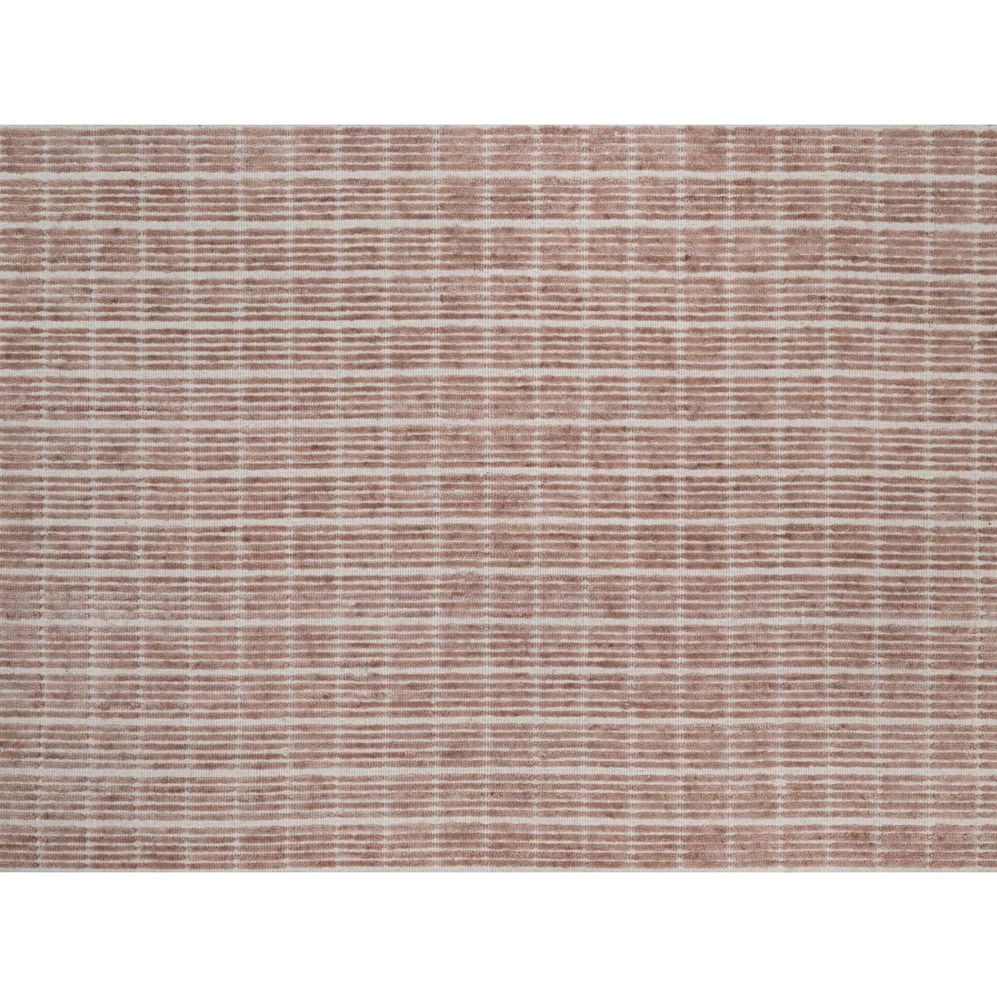 8'1"X10' Rose Pink Modern Plain Decor Box Design Loomed Knotted Wool Rug