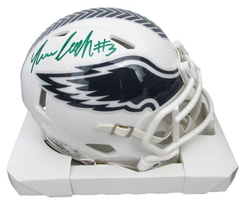Nolan Smith Signed/Auto Salute To Service Mini Football Helmet Eagles Jsa 193469
