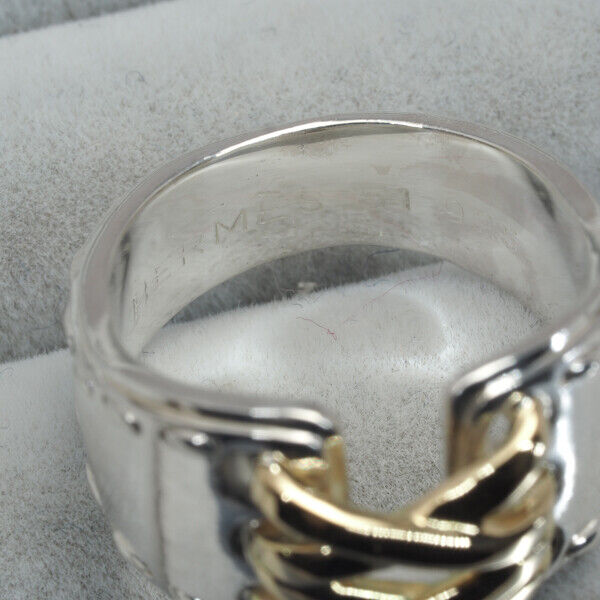 Hermes Ring Mexico Eu51 18K 750 Yellow Gold/925
