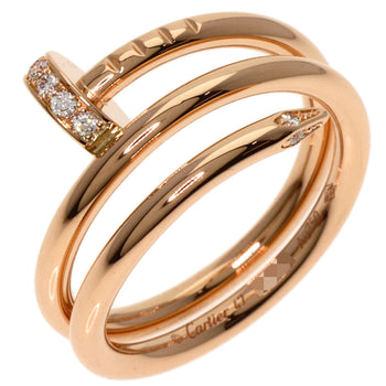 Cartier Ring Juste Un Clou Double Diamond #47 K18