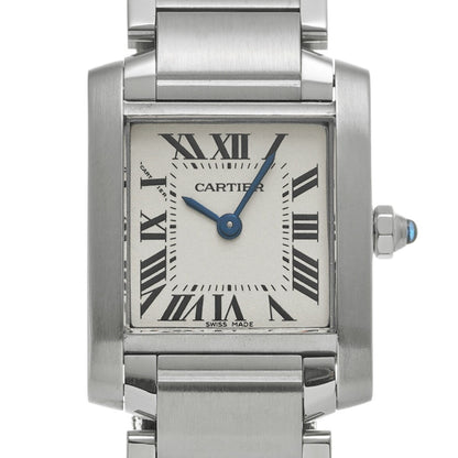Cartier Tank Franaise Sm W51008Q3 Silver Ladies Used Watch #51495