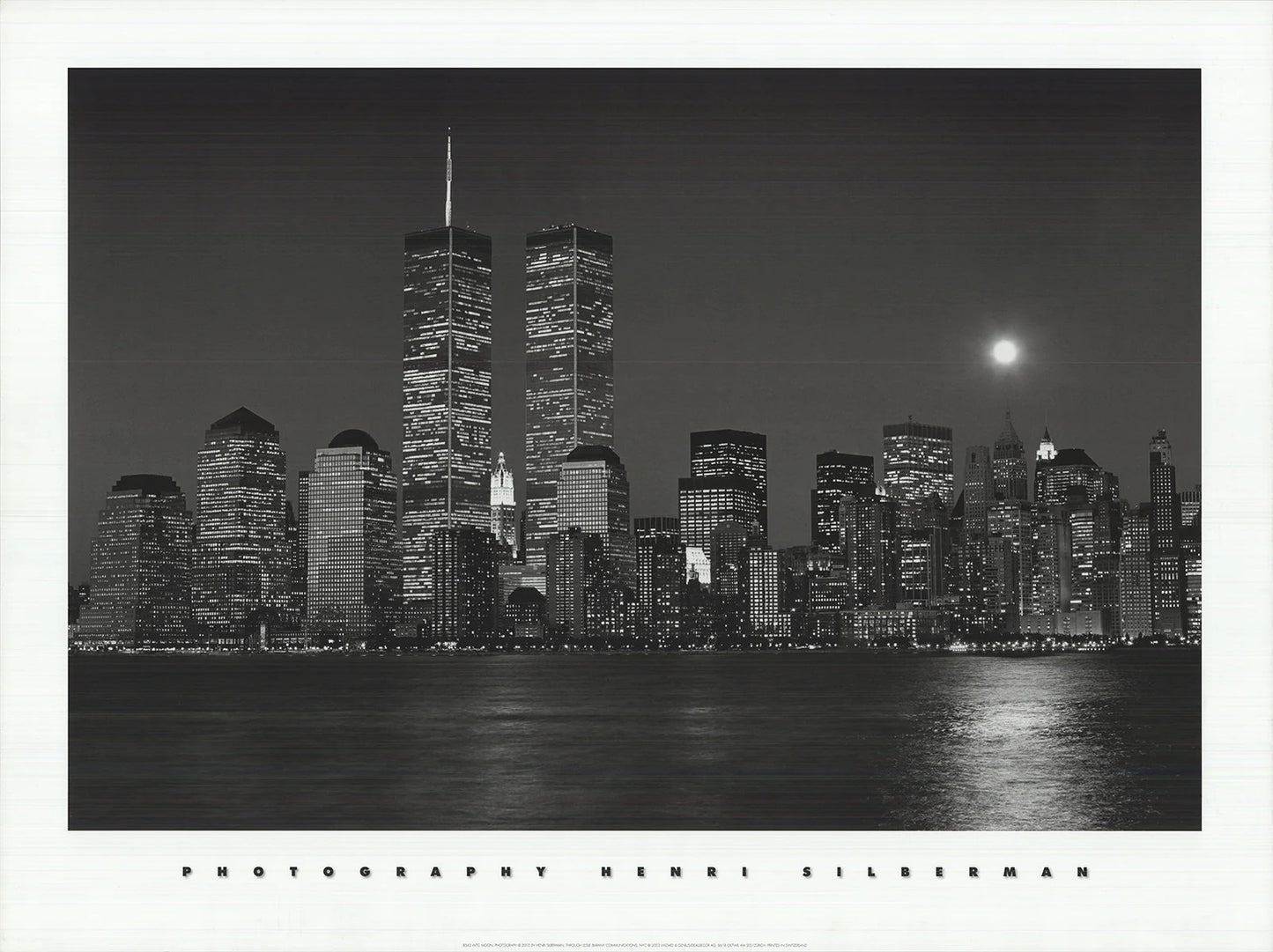 Henri Silberman World Trade Center Moon " Offset Lithograph Pho