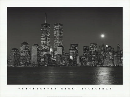 Henri Silberman World Trade Center Moon " Offset Lithograph Pho