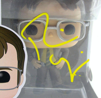 Rainn Wilson Signed Dwight Schrute The Office Funko Pop 871 Psa/Dna  Itp 160483