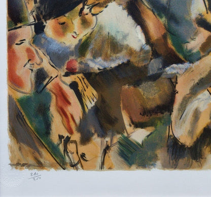 Jules Pascin Lithograph "Au Bar Du Bal Tabarin"