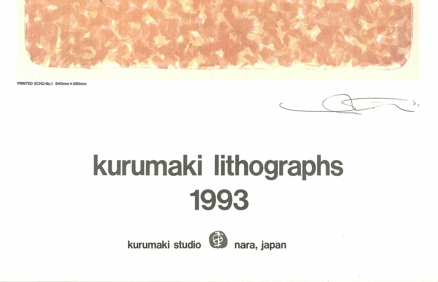 Shoichi Ida Printed Echo No.1 " Poster Contemporary Brown Neutra