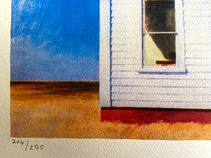 Edward Hopper Lithograph Coa Hand Signed Numbered Limited