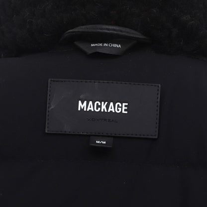 Mackage Women'S Vanna Puffer Jacket Quilted Nylon And Leather With Shearling