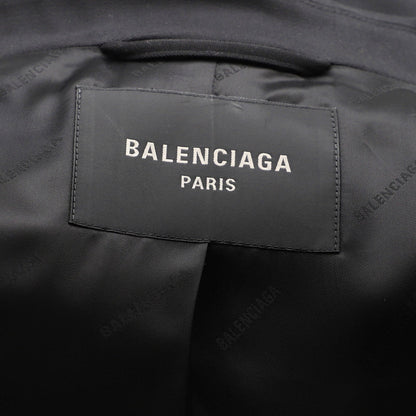 Balenciaga Men'S Single Breasted Long Coat Wool