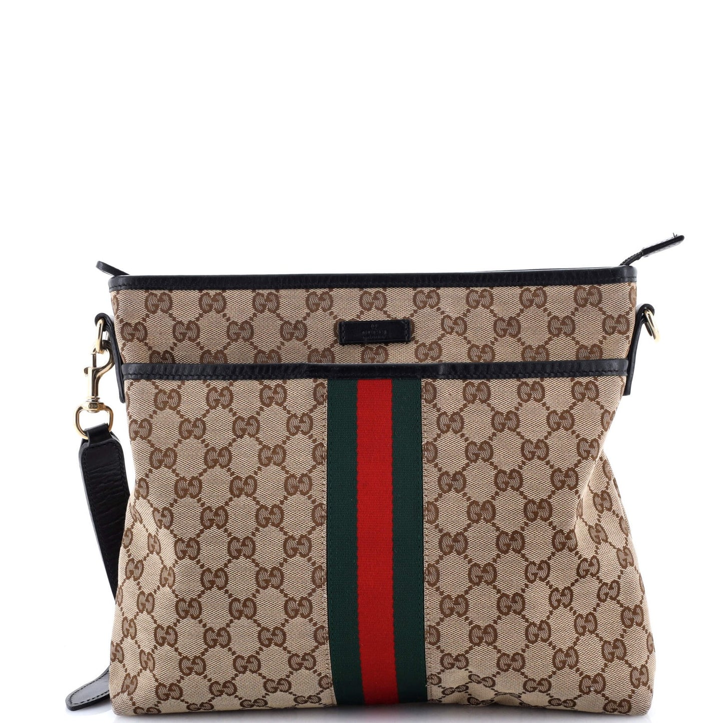 Gucci Web Messenger Bag Gg Canvas Medium