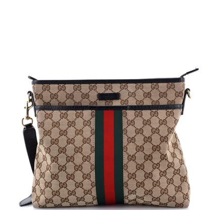 Gucci Web Messenger Bag Gg Canvas Medium