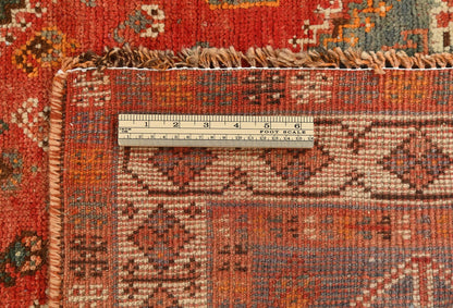 Muted Semi-Antique Tribal Design Wool Oriental
