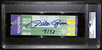 Pete Rose Signed/Inscr Sept 11, 1985 Full Ticket