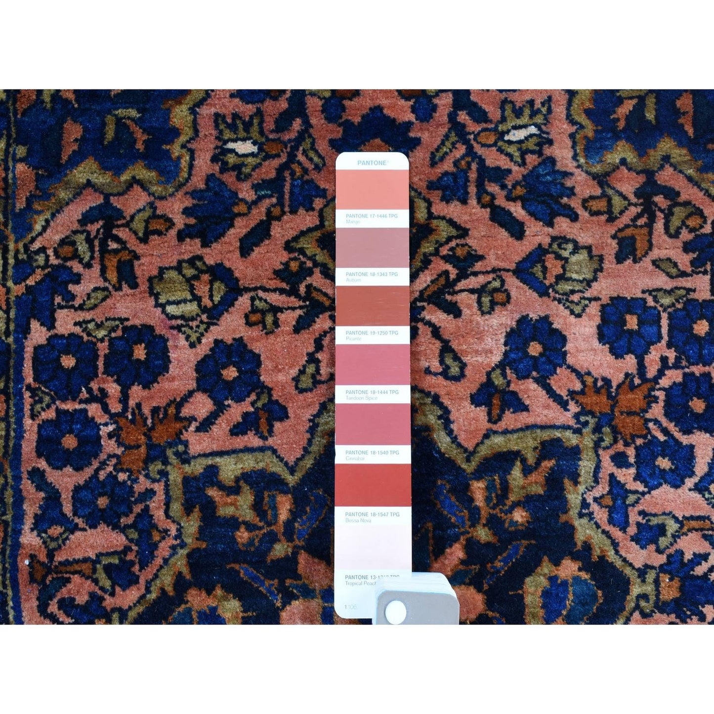 2'1"X2'7" Red Antique Zoroastrian Mohajeran Saroogh Hand Knotted Wool Rug