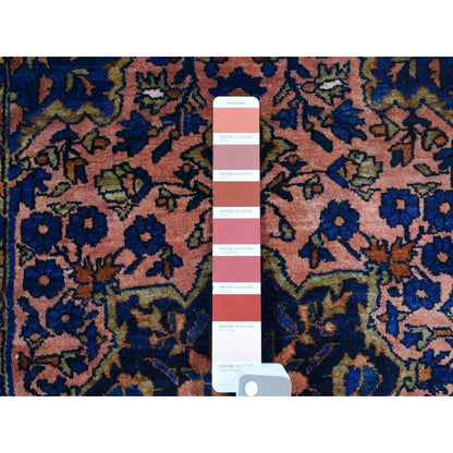 2'1"X2'7" Red Antique Zoroastrian Mohajeran Saroogh Hand Knotted Wool Rug