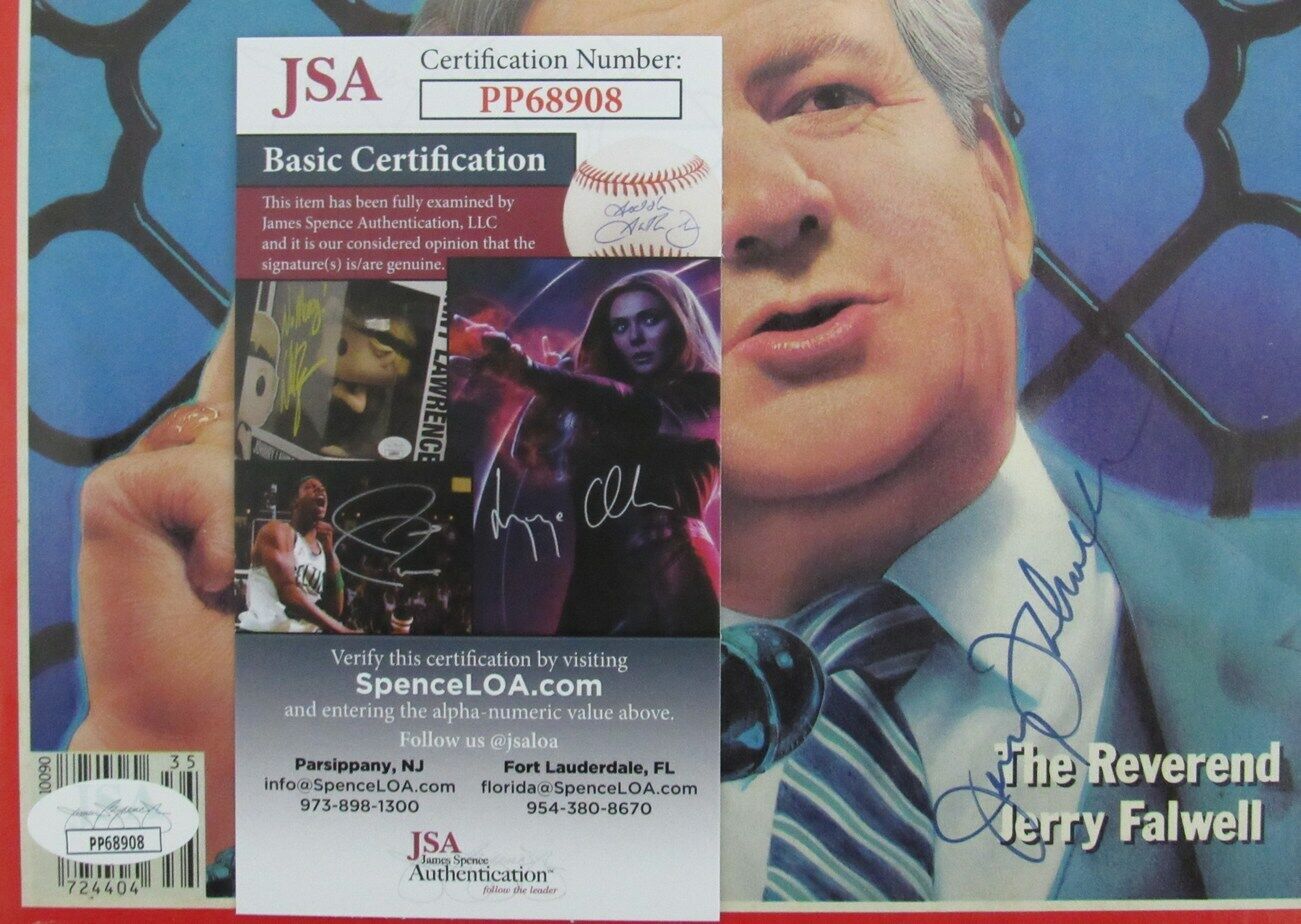Jerry Falwell Pastor Signed/Auto Liberty Univ