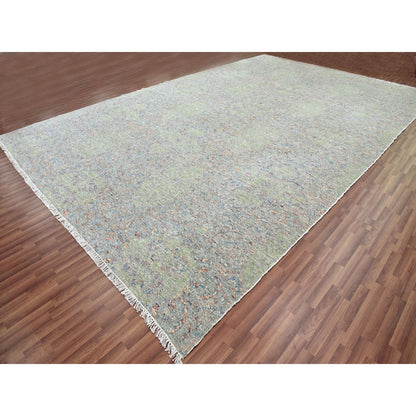12'X18' Oversize Hand Knotted Soft Wool Oriental Rug