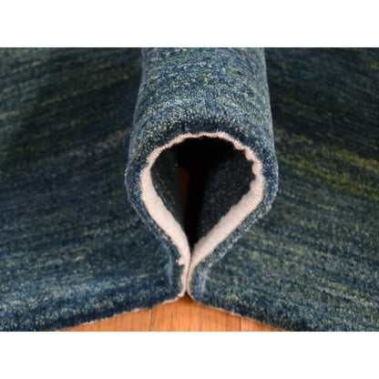 8'7"X12' Ivory Modern Wool Gabbeh Design Hand Knotted Oriental Rug