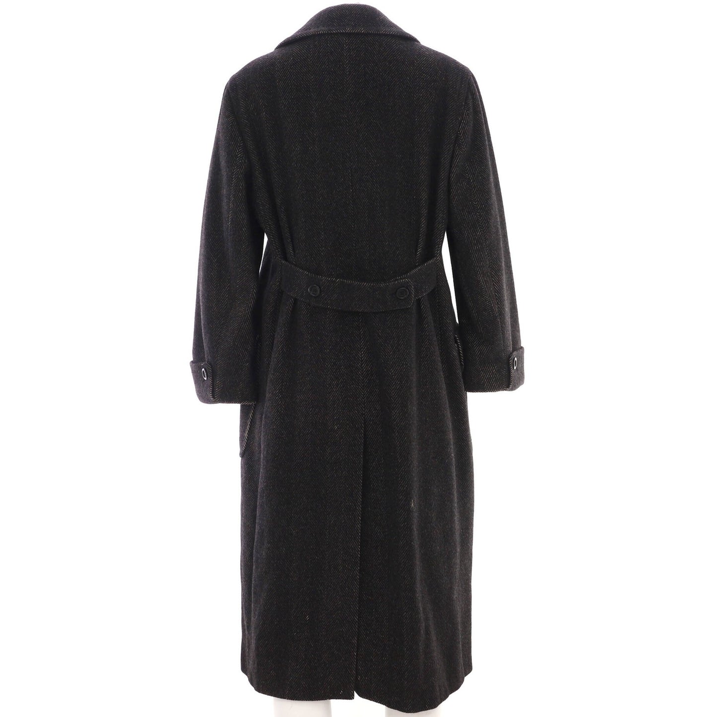 Max Mara Women'S Two Pocket Double Breasted Coat Alpaca Blend