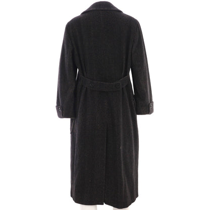 Max Mara Women'S Two Pocket Double Breasted Coat Alpaca Blend