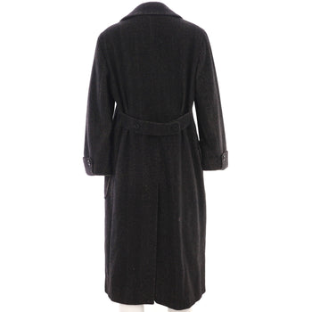 Max Mara Women'S Two Pocket Double Breasted Coat Alpaca Blend