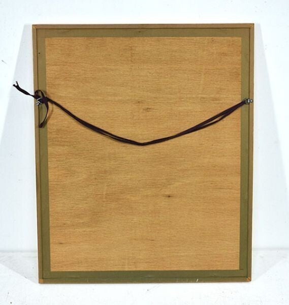 in Richard Lindner Lithograph Print Artwork USA Signed Framed 20.5 x 17.1