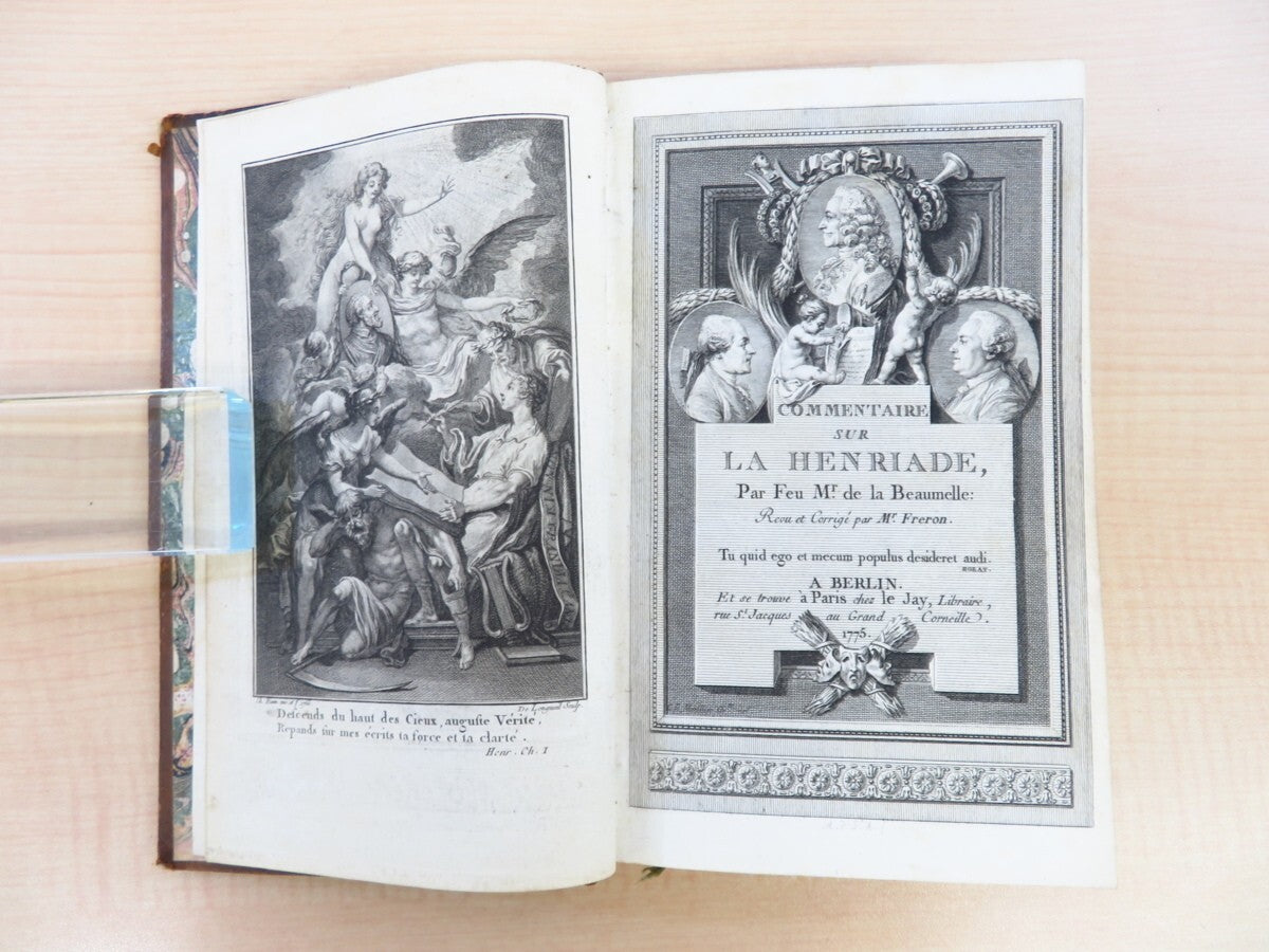 Laurent Angliviel De La Beaumelle ?Commentaire Sur La Henriade?1775 1St Edition