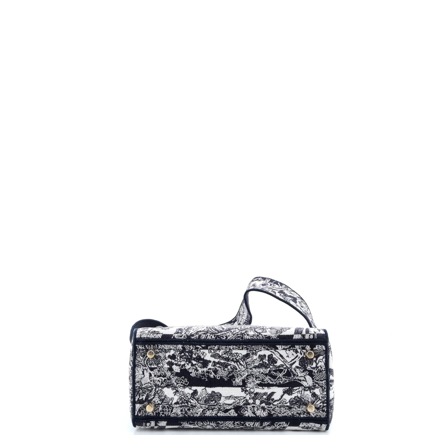 Christian Dior Lady D-Lite Bag Embroidered Canvas Medium