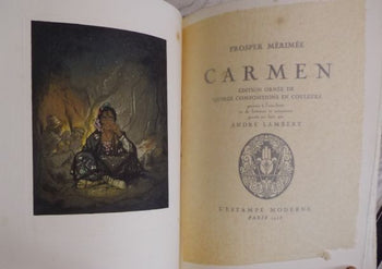 Prosper Merimee Carmen 1928 Limited 425/500 Illustrated Andre Lambert Art Deco