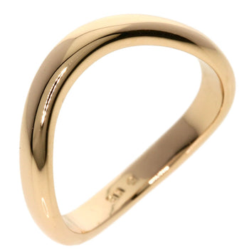 Gold MIKIMOTO curve Ring K18 Pink