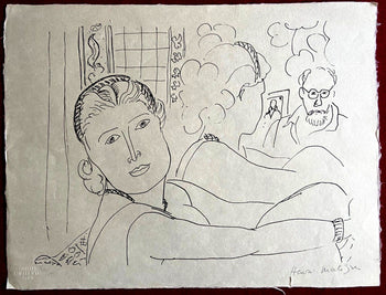 Henri Matisse Lithograph Coa Contract Signed By Hand Numbered In Pencil