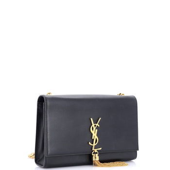 Saint Laurent Classic Monogram Tassel Crossbody Bag Leather Medium