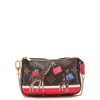 Monogram Louis Vuitton Pochette Accessoires Limited Edition Christmas Animation