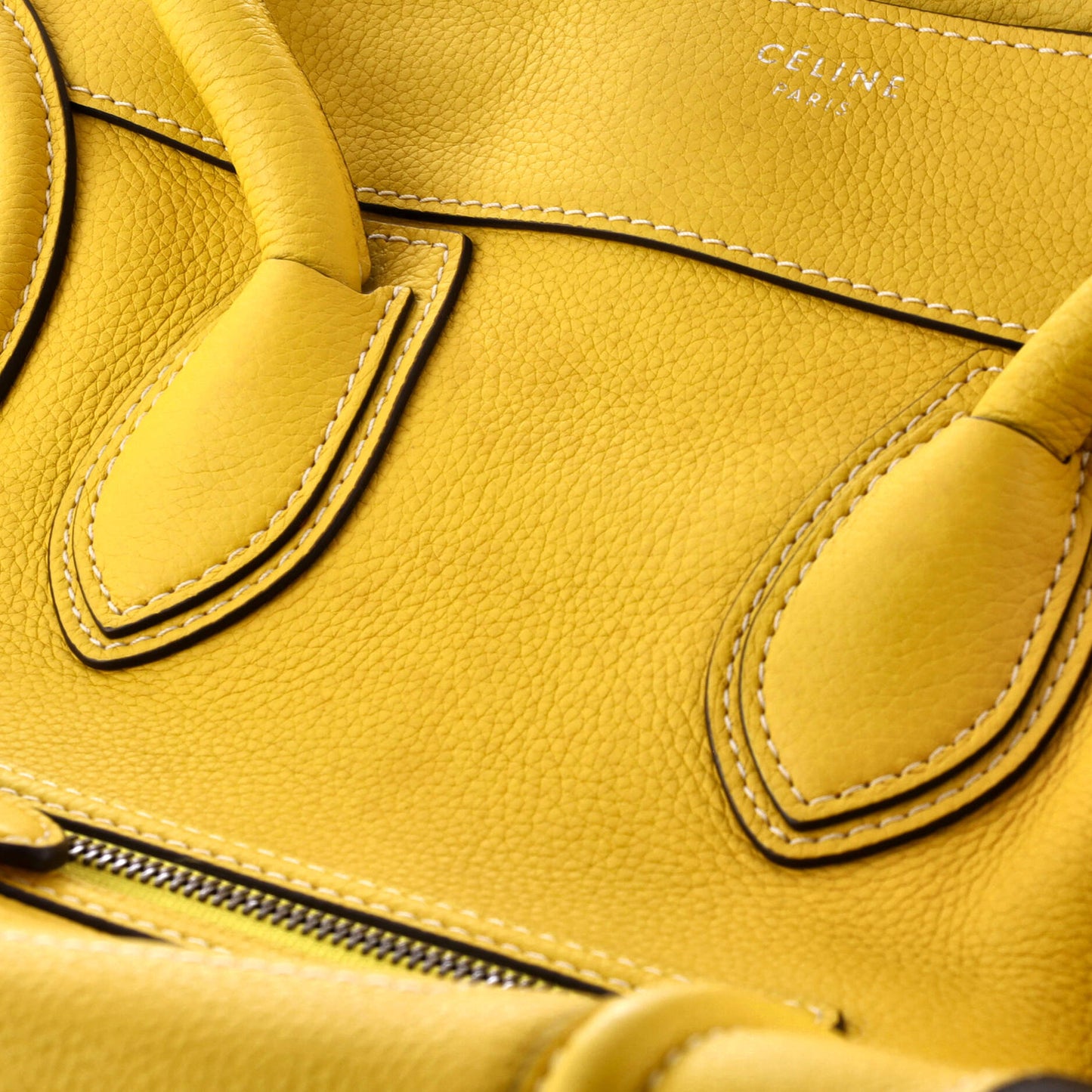 Celine Luggage Bag Grainy Leather Mini
